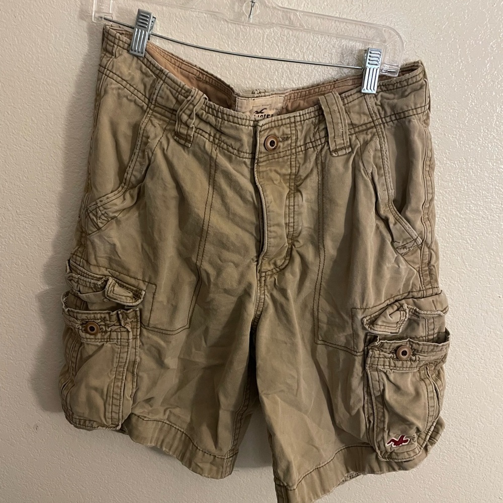 Hollister Men's Khaki Cargo Shorts